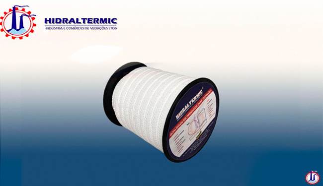 Gaxeta de PTFE Puro Lubrificada Gaxeta de PTFE Puro Lubrificada